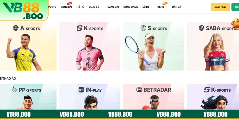 Các loại kèo cược thể thao phổ biến tại VB88